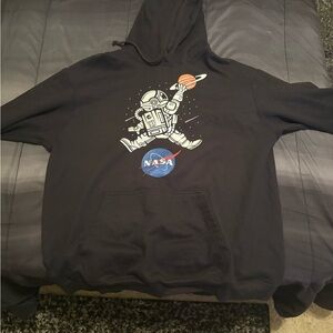 Black Astronaut Graphic Hoodie